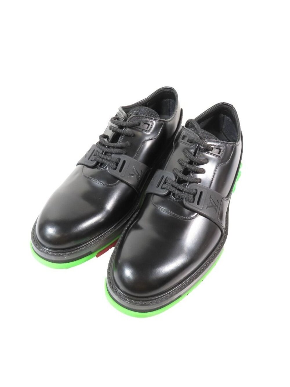 Louis Vuitton LV Fusion Davy Leather Shoes Lace Up Monogram Sole LV - Picture 3 of 9